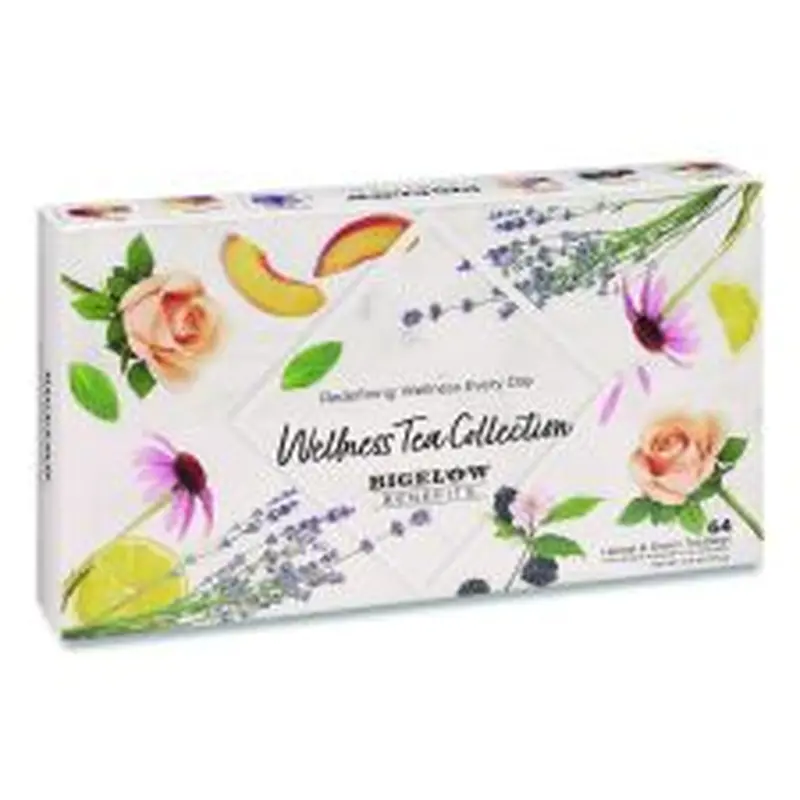 Bigelow Benefits Wellness Tea Bags, Assorted Flavors, 64/Box
