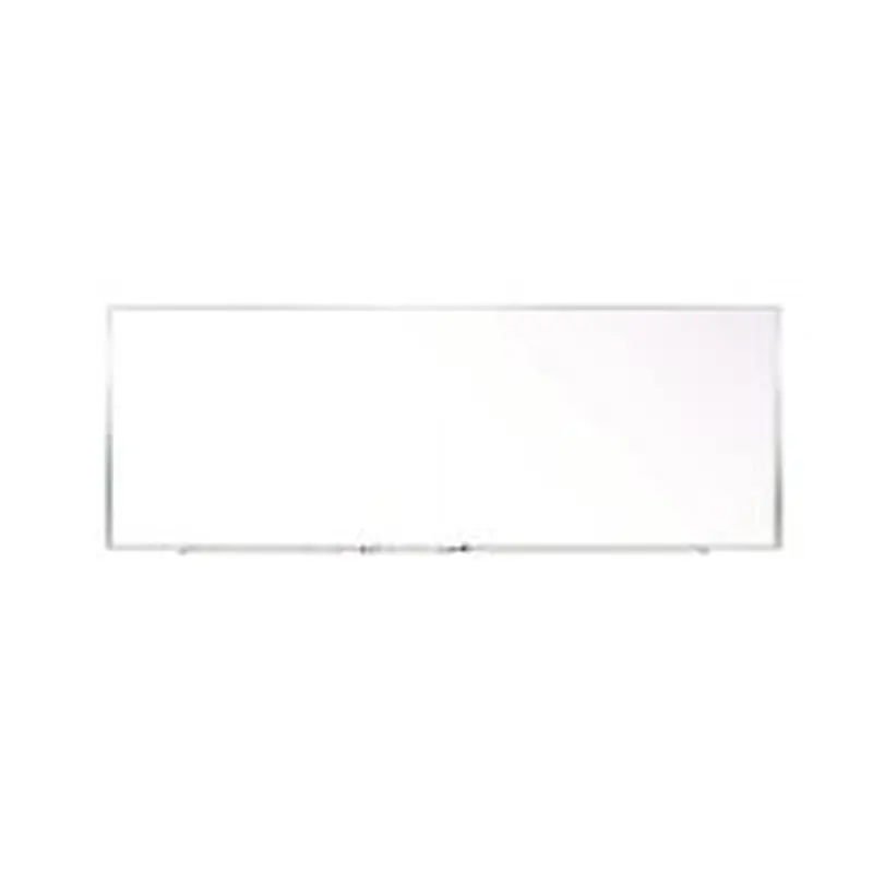 Ghent Two-Piece M1 Porcelain Magnetic Whiteboard, 176" x 48.5", White Surface, Satin Aluminum Frame