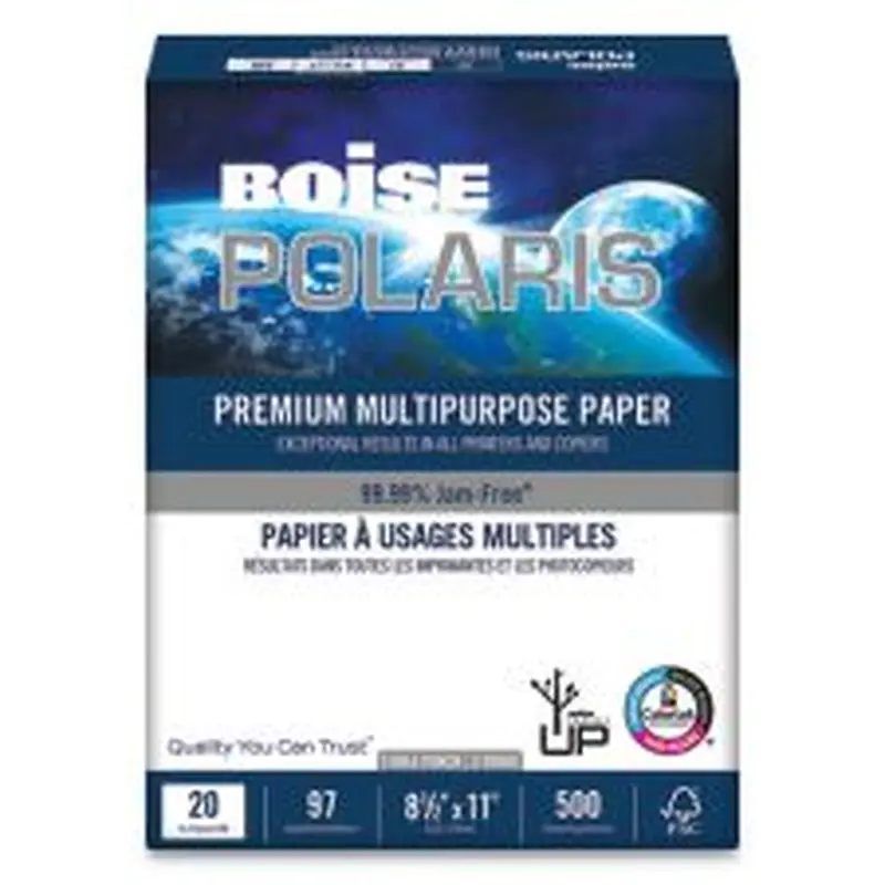 POLARIS Premium Multipurpose Paper - 97 Bright, 20lb, 8.5 x 11 - Pallet, 40 Cartons/Pallet