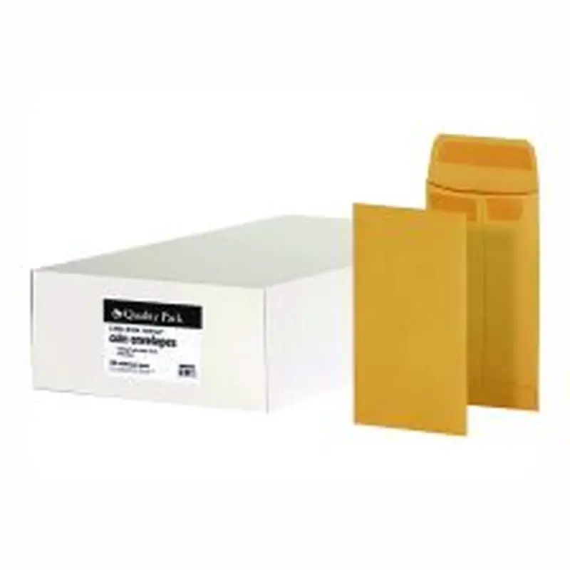 Quality Park Redi-Seal Coin and Small Parts Envelope, #5, Square Flap, Redi-Seal Adhesive Closure, 3.13 x 5.25, Brown Kraft, 500/Box
