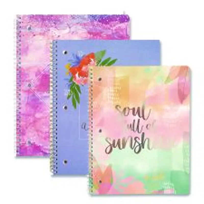 Carolina Pad Silver Lining Hardcover Journal, Medium/College Rule, Randomly Assorted Cover Color, (80) 10 x 8.5 Sheets