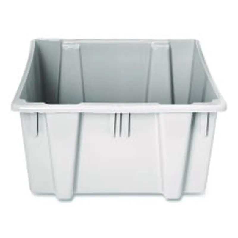 Rubbermaid Commercial Palletote Box, 11.97 gal, 1.6 cu ft, 15.5" x 19.5" x 13", Gray