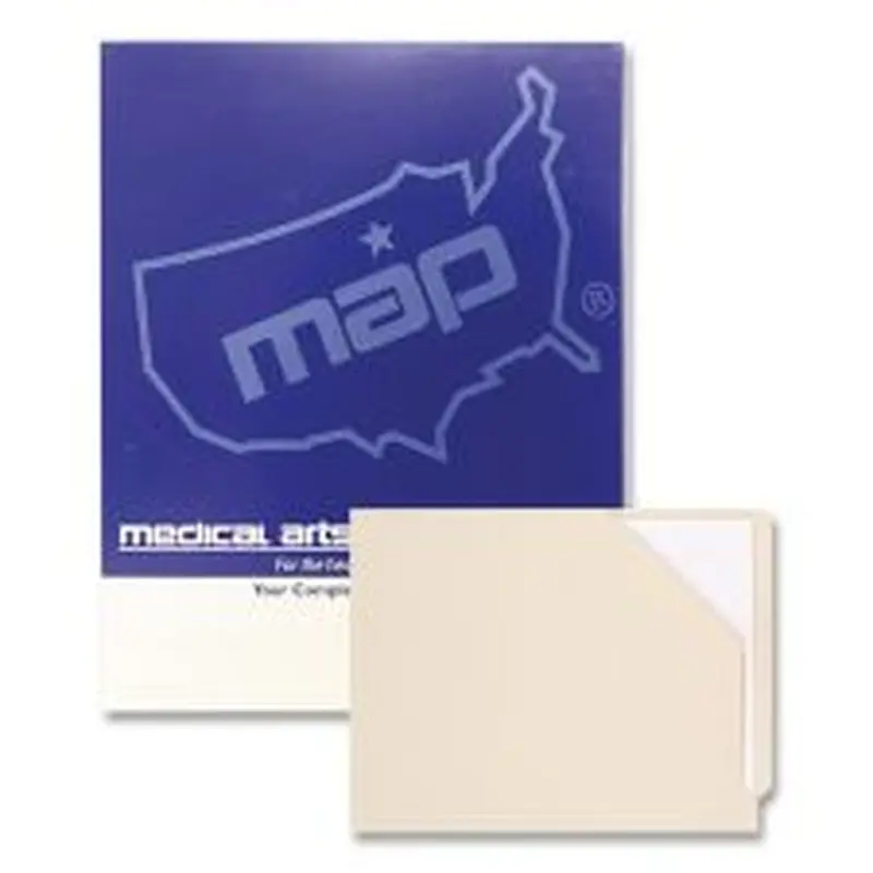Medical Arts Press File Pocket, End Tab, Letter Size, Manila, 100/Box