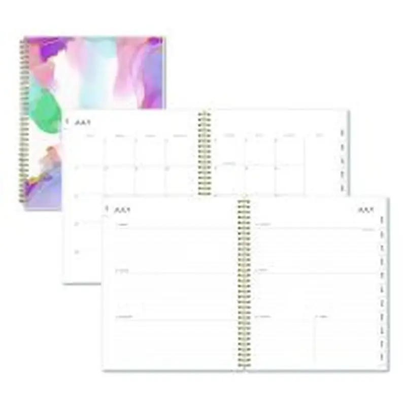 Blue Sky Ashley G Multicolor Smoke Academic Weekly/Monthly Planner, 11" x 8.5", Multicolor Cover, 12-Month (Jul-Jun): 2025 to 2026