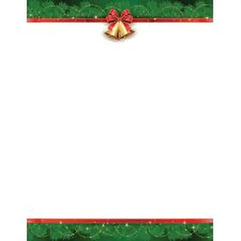 Great Papers! Stationery Letterhead, Holiday Bells Letterhead, 50 CT