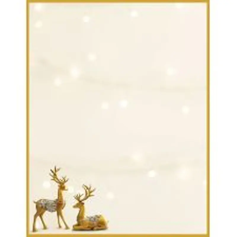 Great Papers! Stationery Letterhead, Holiday Reindeer Letterhead, 50 CT