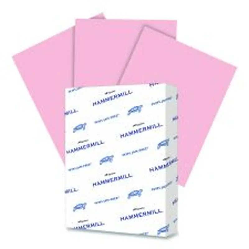 Hammermill Colors Print Paper, 24 lb Bond Weight, 8.5 x 11, Pink, 500/Ream