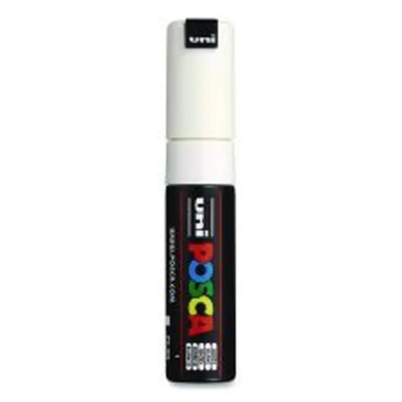 POSCA Water-Based Paint Markers, Broad Chisel Tip, White