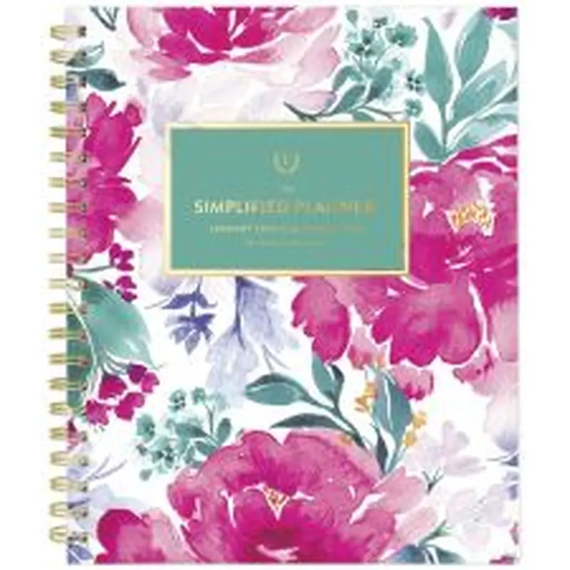 Simplified by Emily Ley for AT-A-GLANCE 2026 Weekly Monthly Planner, English Garden, Large, 8 1/2" x 11"
