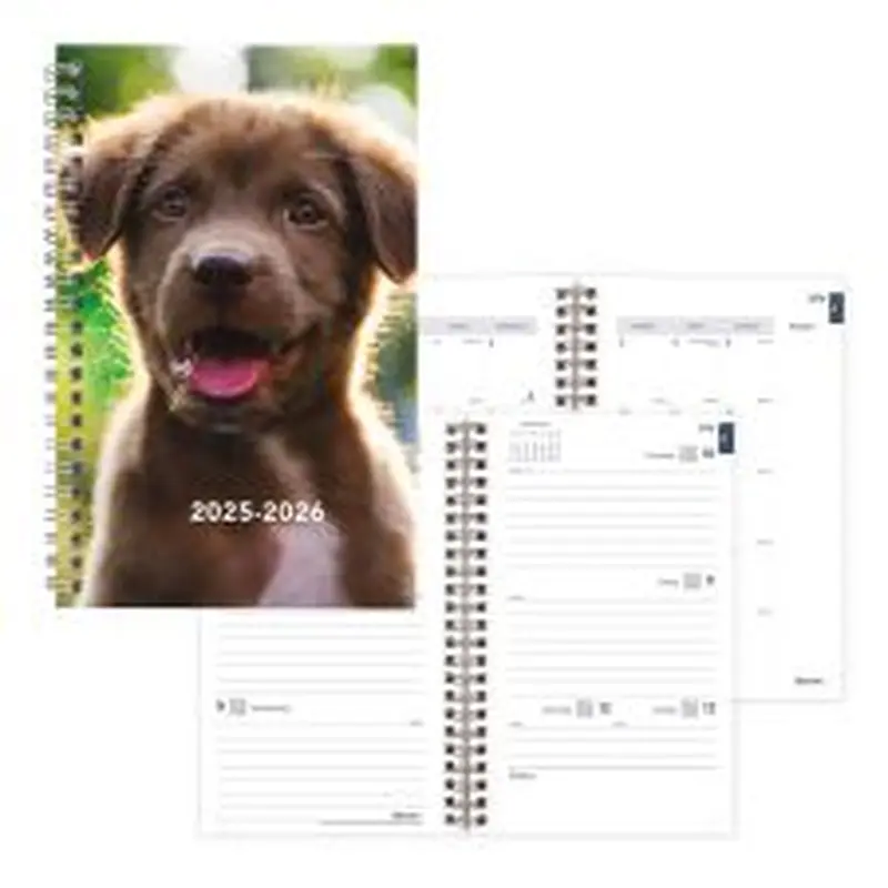 2025-2026 Blueline Academic Weekly/Monthly Planner, 8 x 5, 100% Recycled, Dog, July 2025 To July 2026, CA114PA.02
