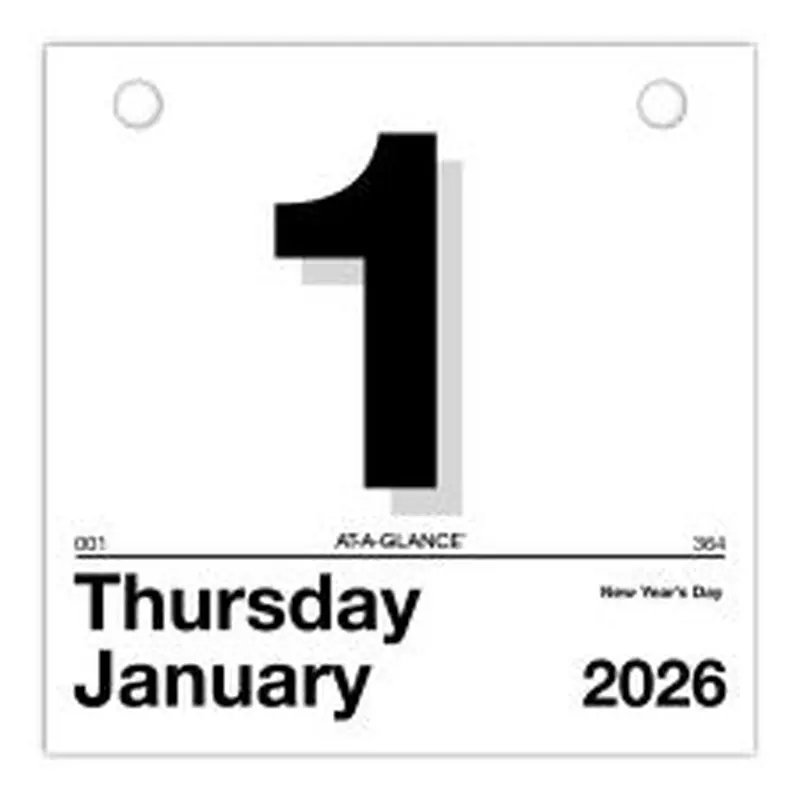 AT-A-GLANCE 2026 Today Is Daily Wall Calendar Refill, Small, 6" x 6"