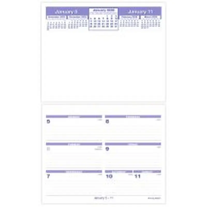 AT-A-GLANCE FLIP-A-WEEK 2026 Weekly Desk Calendar Refill, Small, 5 1/2" x 7"