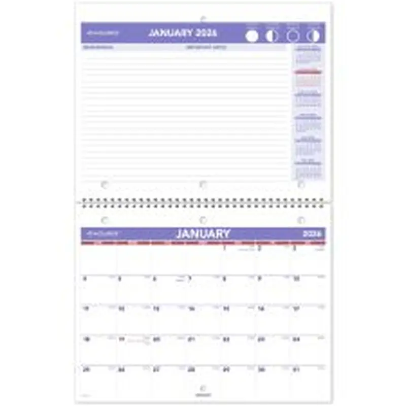 AT-A-GLANCE 2026 Monthly Desk Wall Calendar, Small, 11" x 8 1/2"