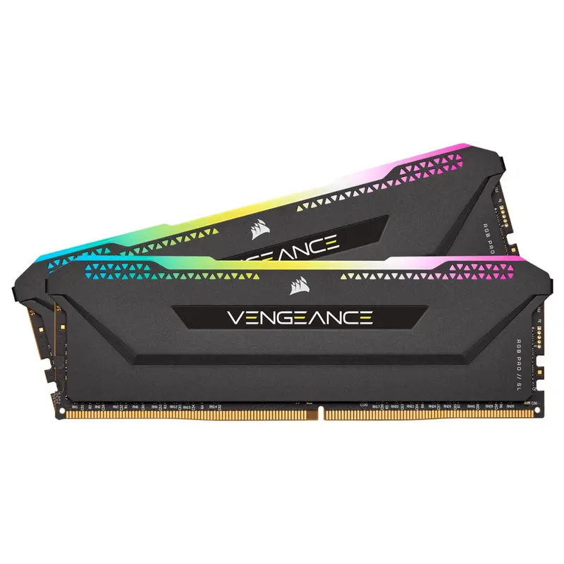 (LS) Corsair Vengeance RGB PRO SL 16GB (2x8GB) DDR4 3200Mhz C16 Black Heatspreader for AMD Desktop Gaming Memory