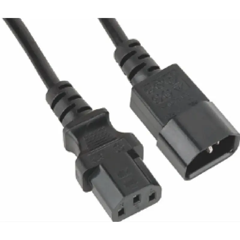 Astrotek Power Extension Cable 2m - Male to Female IEC C13 to C14 Monitor to PC or PC/UPS to Devices