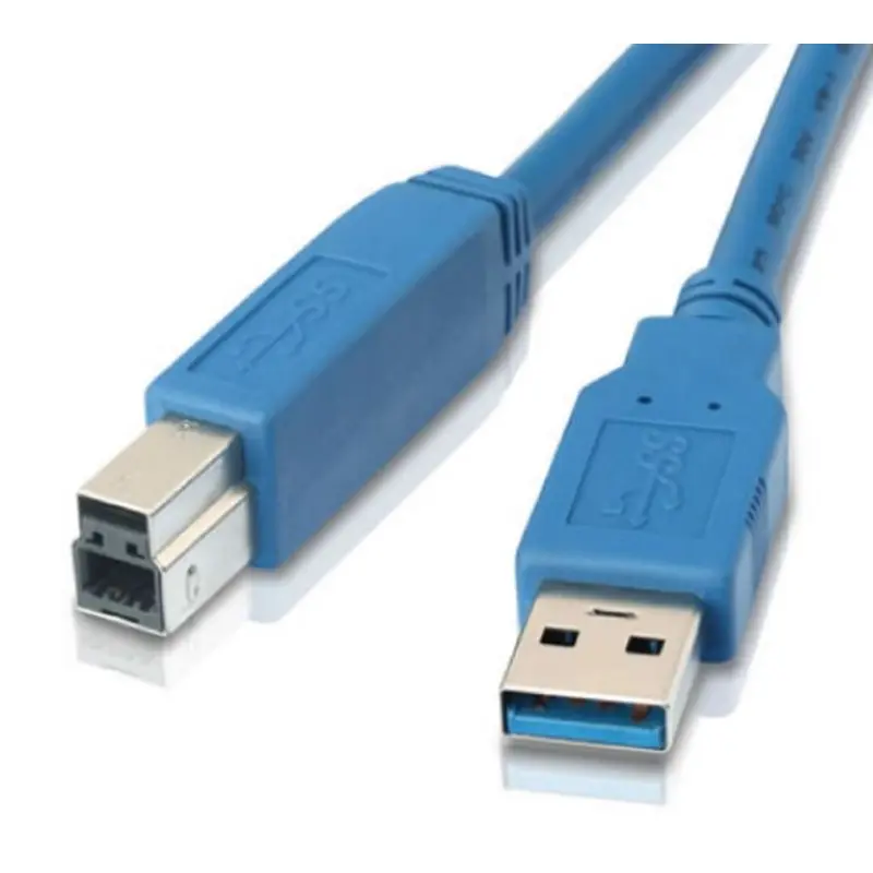 Astrotek USB 3.0 Printer Cable 2m Type A to Type B Male to Male for External HDD Hard Drive Printer Scanner USB Hub Docking Station Blue Color