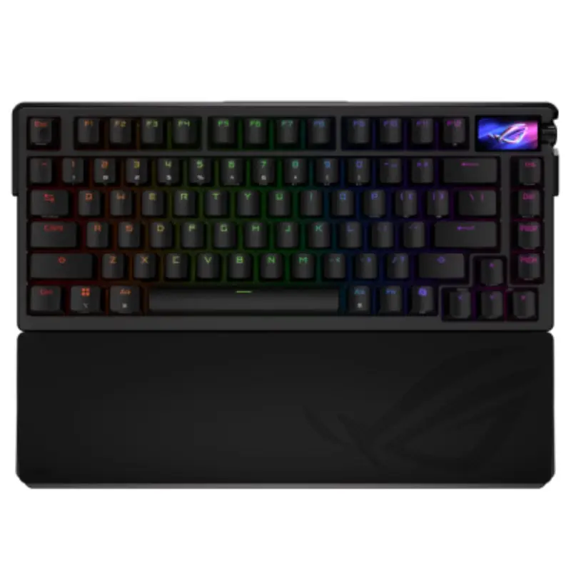 ASUS ROG Azoth Extreme Storm SWITCH, ROG NX Mechanical, Full-Color OLED Touchscreen, 8000Hz with ROG Polling Rate Booster, Tactile Bump/Clicky