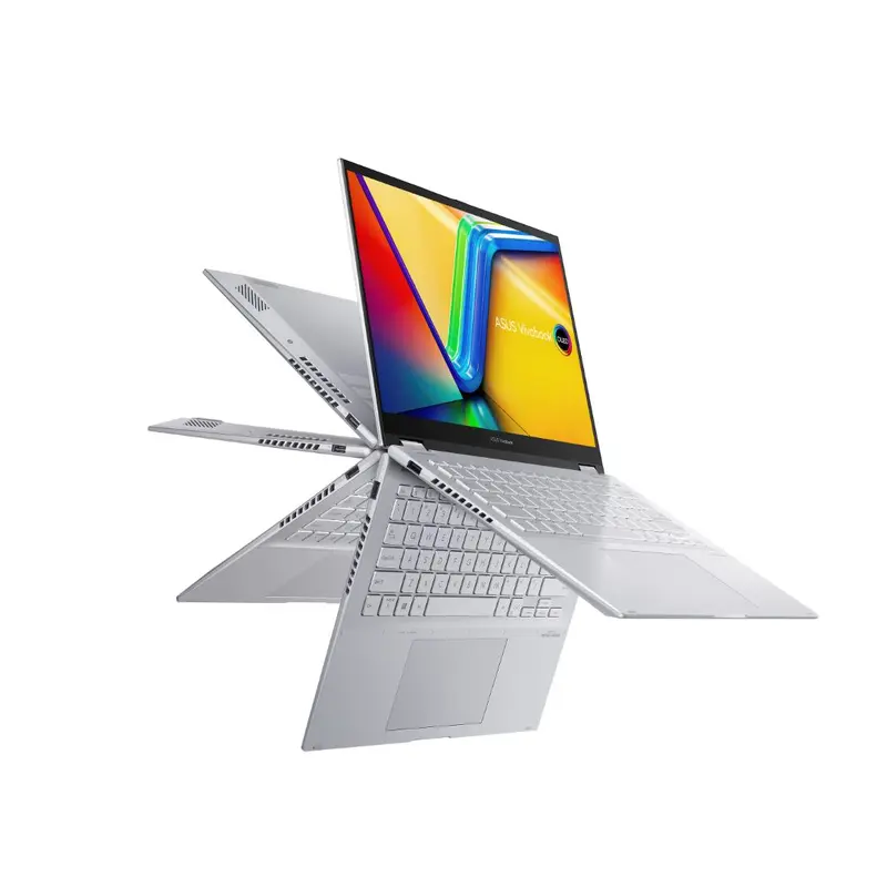 ASUS VivoBook S 14 Flip 2.8K OLED (2880x1800) 16:10 , 14' WUXGA 2 in1 Laptop, Ryzen 5 7530U, 16GB RAM, 512GB SSD, Win 11 Home, Notebook (LS)