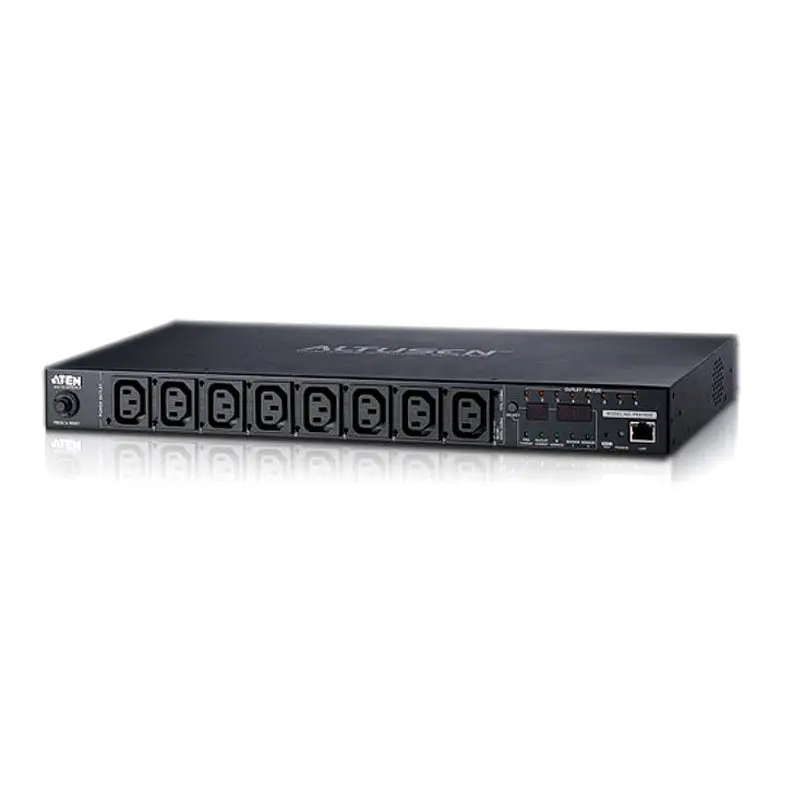Aten 8 Port 1U 16A Smart PDU with Outlet level metering and outlet control, 7xC13   1xC19 Outlets (PE8208G)