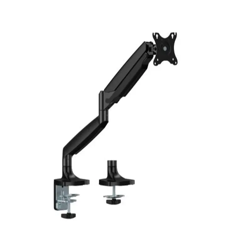 Brateck LDT82-C012E SINGLE SCREEN HEAVY-DUTY MECHANICAL SPRING MONITOR ARM For most 17'~45' Monitors, Matte Black (LS)