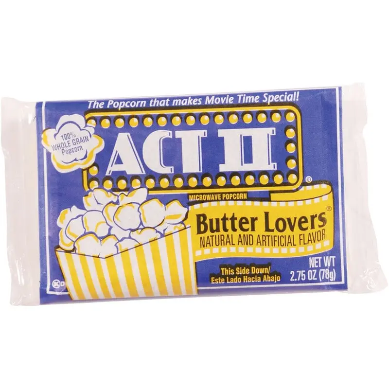 ACT II Microwave Popcorn, Butter Lovers, 2.75 oz, 36/CT, Multi (CNG23255) Case of 36