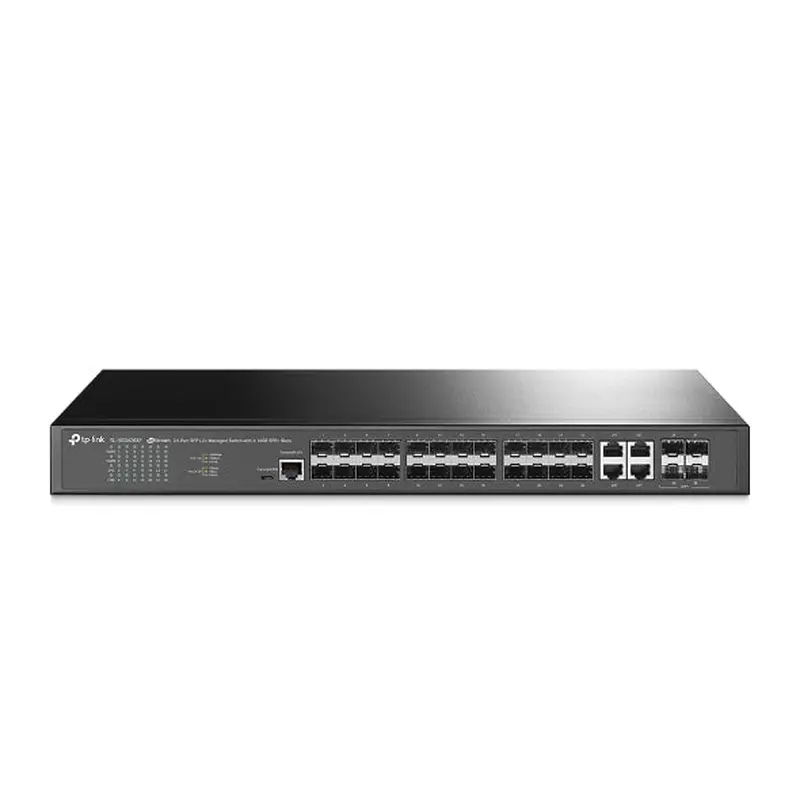 TP-Link SG3428XF Omada 24-Port SFP L2  Managed Switch with 4 10GE SFP  Slots, Integration with Omada SDN Controller
