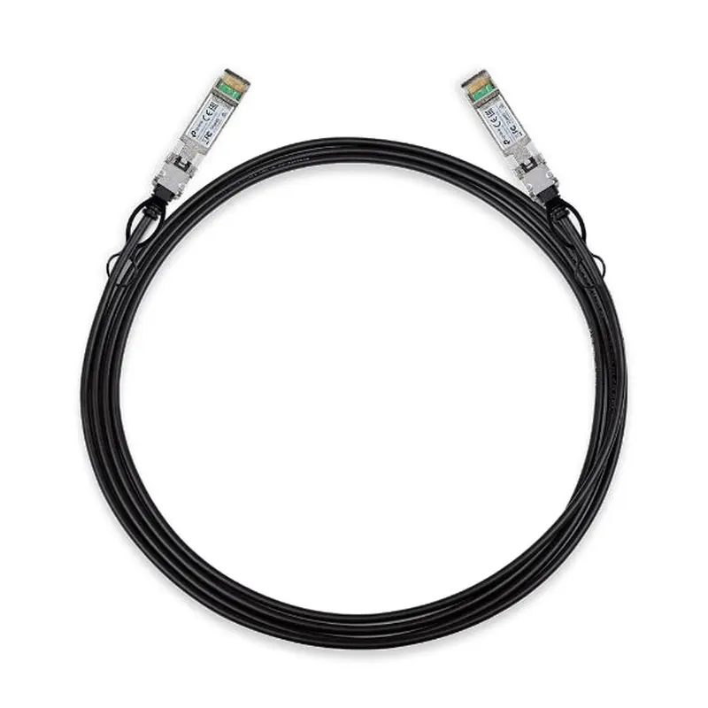 TP-Link SM5220-3M 3 Meter 10G SFP  Direct Attach Cable, Drives 10 Gigabit Ethernet, 10G SFP  Connector on Both Sides (Replaces TXC432-CU3M)