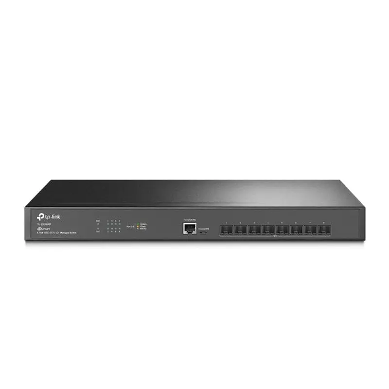 TP-Link SX3008F JetStream 8-Port 10GE SFP  L2  Managed Switch, SFP , Omada SDN, Static Routing, L2/L3/L4 QoS, IGMP snooping, Standalone Management