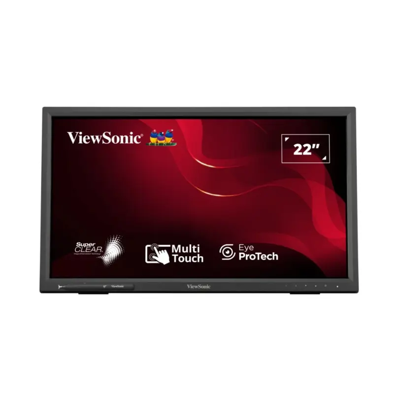 ViewSonic TD2223-2 22' IR Touch Monitor,  Intuitive 10-point touchscreen, Finger, stylus, and glove touch compatible, Magnetic pen placeholder
