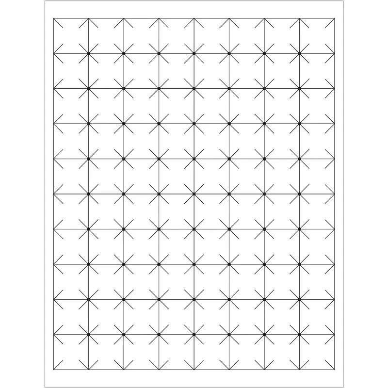 1 x 1" White Rectangle Security Slit Laser Labels (LL105) Case Of 8000