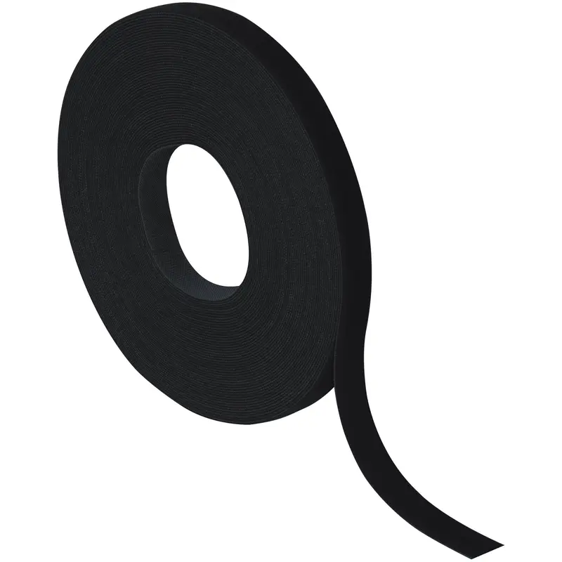 1 1/2" x 75' - Black VELCRO Brand Self-Grip Straps (VEL182) Each