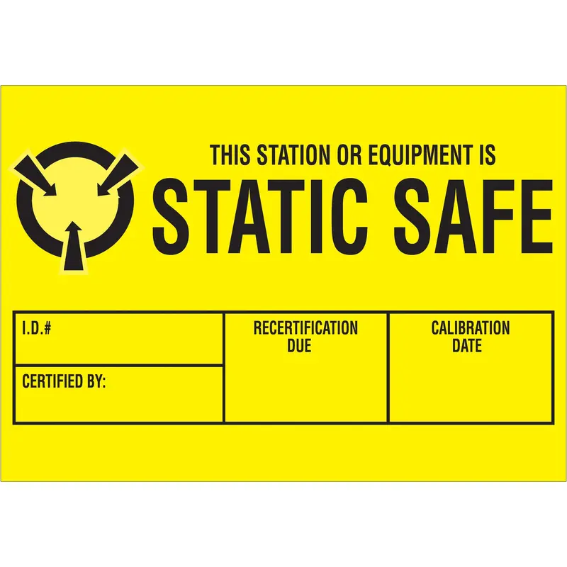 1 3/4 x 2 1/2" - "Static Safe" Labels (DL9070) Roll Of 500