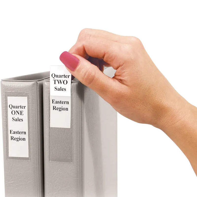 1 x 2 13/16" Binder Top Loading Self-Adhesive Label Holder (JTH255) Case Of 60