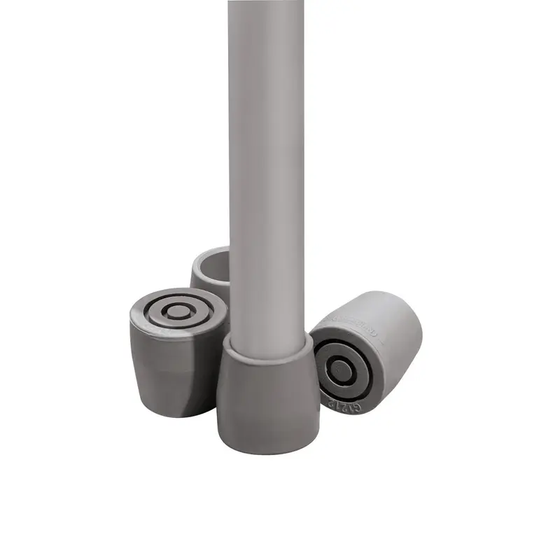 1" Utility Tips for Walkers, Commodes and Transfer Benches, 8/CS (G01202) Case of 8