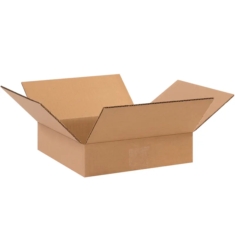 10 x 10 x 2" Flat Corrugated Boxes (10102) Bundle Of 25