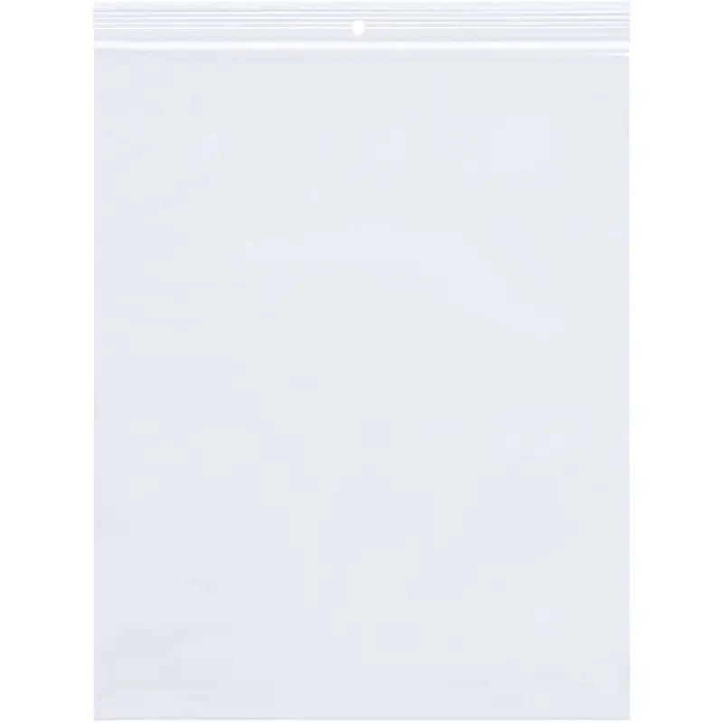 10 x 12" - 4 Mil Reclosable Poly Bags w/ Hang Hole (PB7020) Case Of 1000