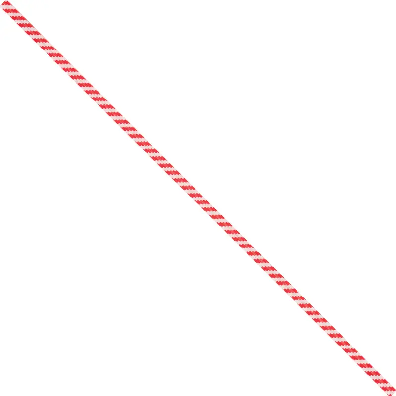 10 x 5/32" Red Candy Stripe Paper Twist Ties (PBT10CS) Case Of 2000