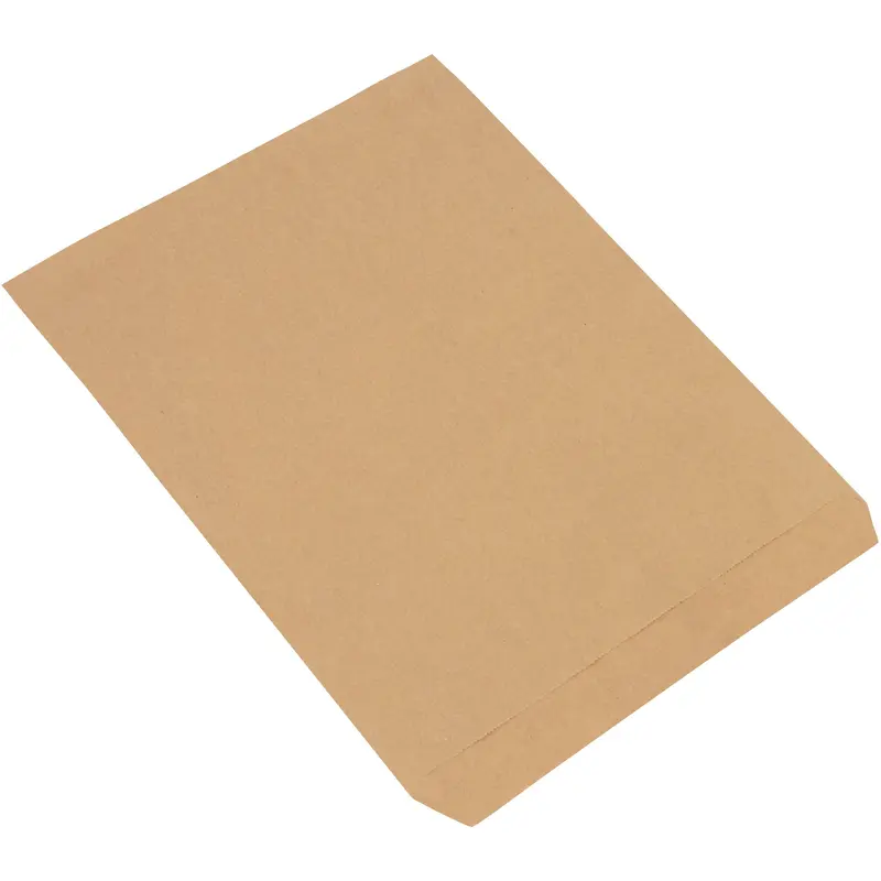 12 x 15" Kraft Flat Merchandise Bags (BGM105K) Case Of 1000