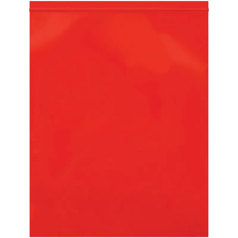 12 x 15" - 2 Mil Red Reclosable Poly Bags (PB3670R) Case Of 1000