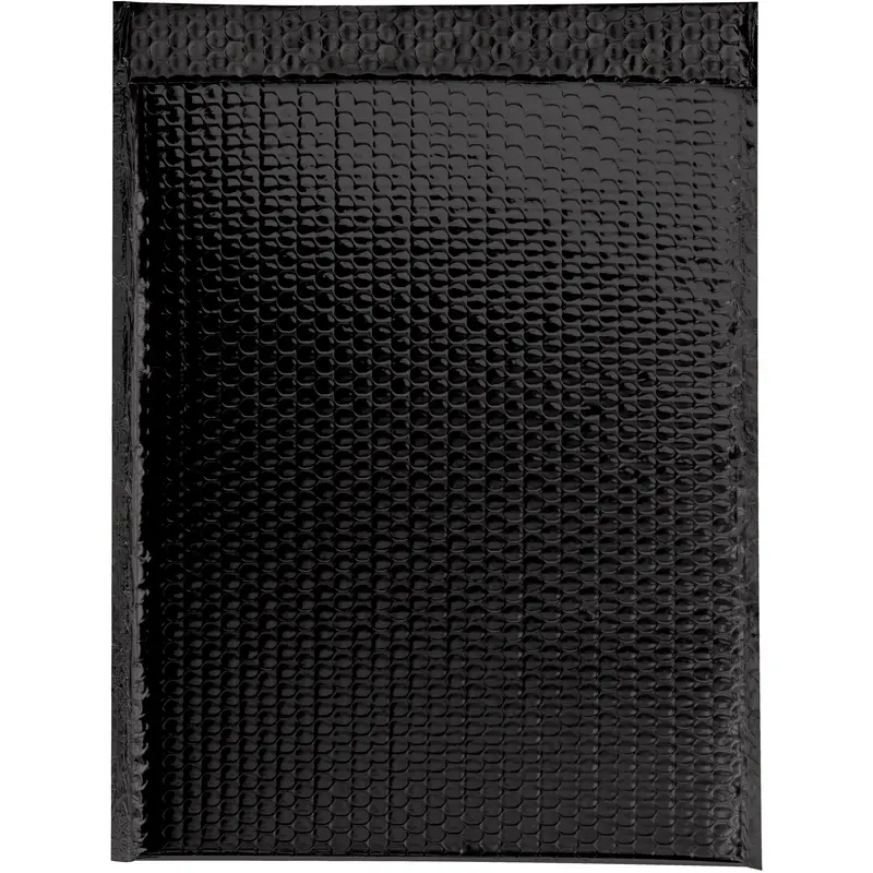 13 x 17 1/2" Black Glamour Bubble Mailers (GBM1317BK) Case Of 100