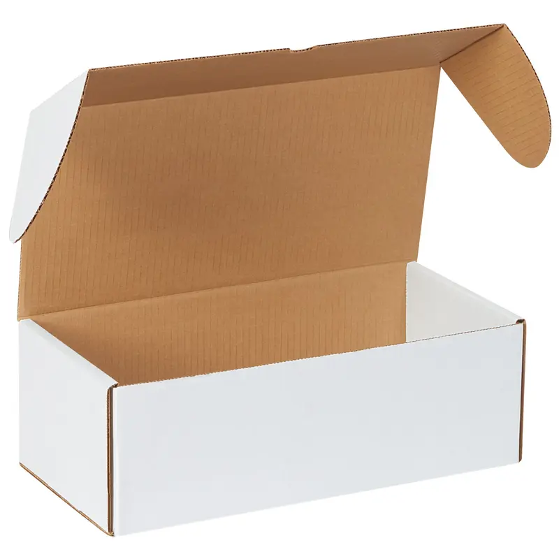 14 1/2 x 7 1/4 x 5" White Outside Tuck Mailers (MEZ1475) Bundle Of 25