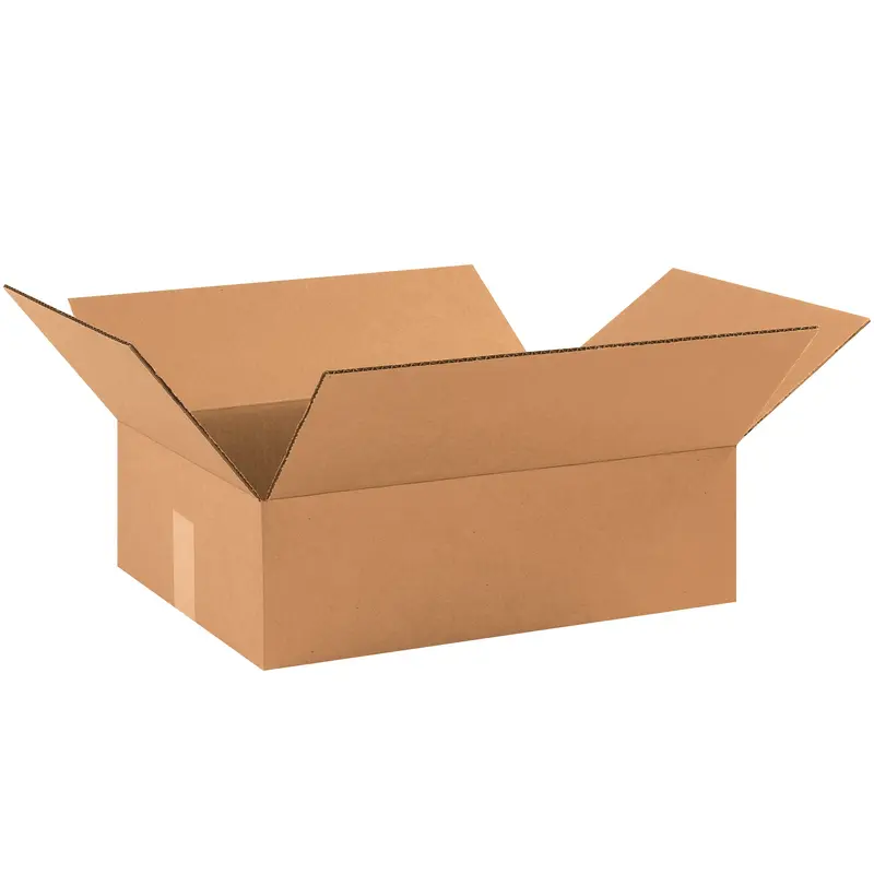 17 1/2 x 12 x 3" Flat Corrugated Boxes (17123) Bundle Of 25