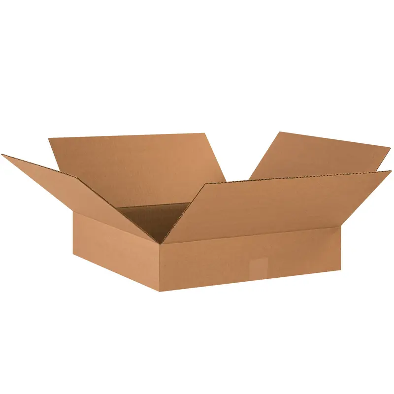 17 x 17 x 4" Flat Corrugated Boxes (17174) Bundle Of 25