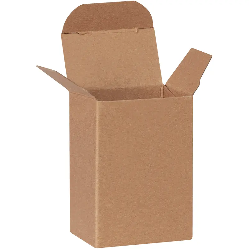 2 x 1 1/4 x 3" Kraft Reverse Tuck Folding Cartons (RTS14) Case Of 1000