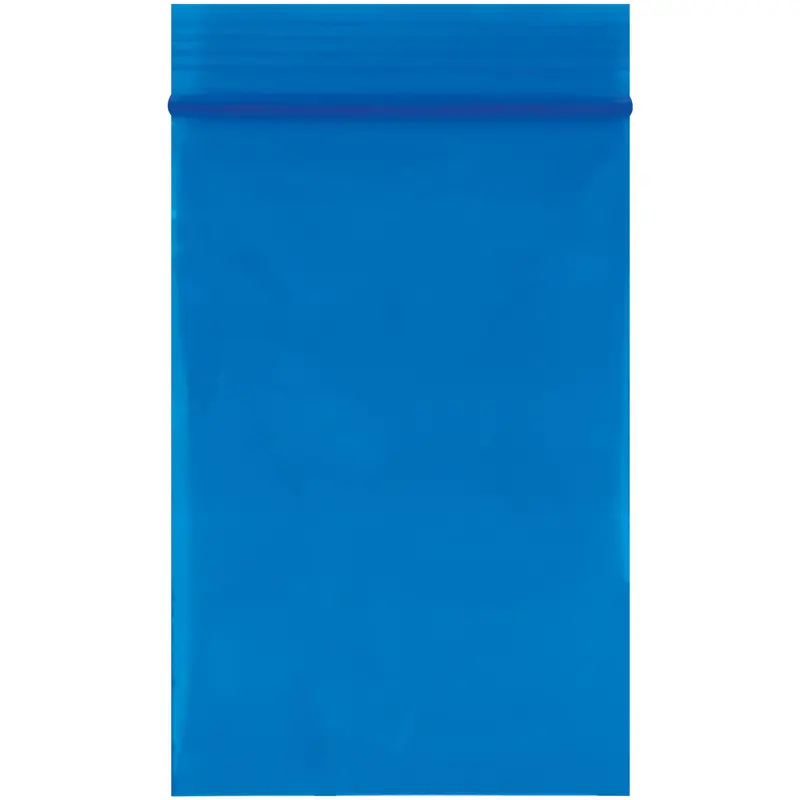 2 x 3" - 2 Mil Blue Reclosable Poly Bags (PB3525BL) Case Of 1000