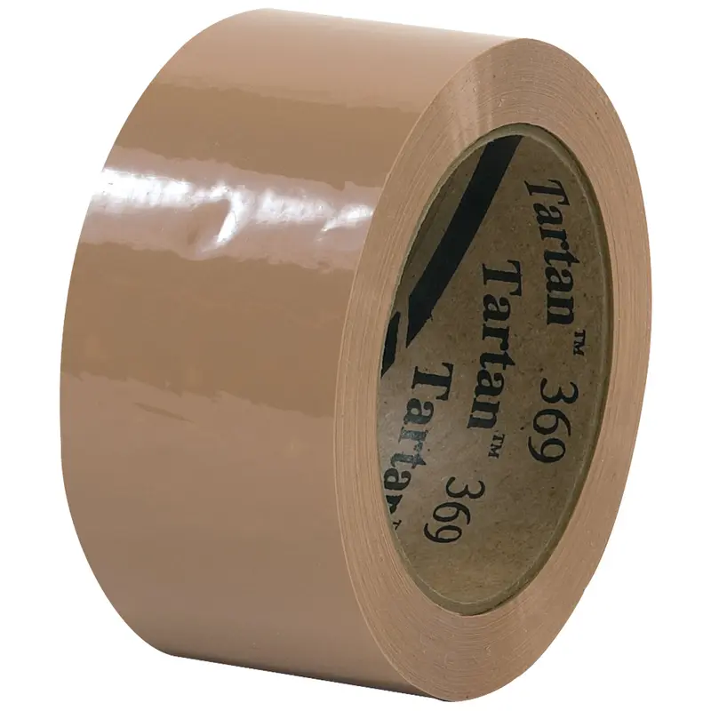2" x 110 yds. Tan (6 Pack) Tartan Box Sealing Tape 369 (T902369T6PK) Case Of 6