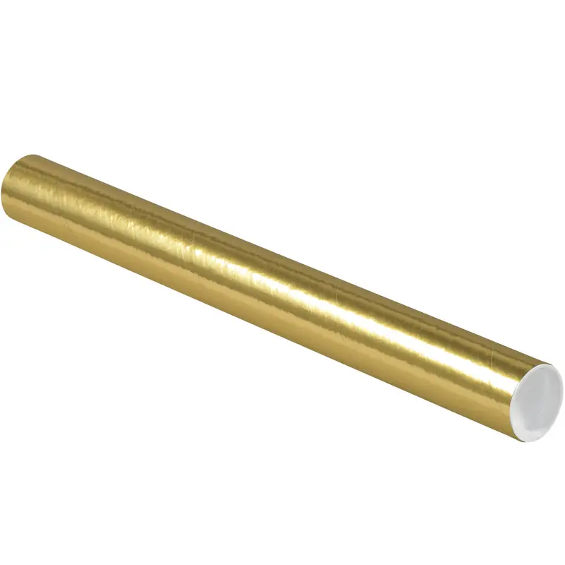 2 x 20" Gold Tubes with Caps (P2020GO) Case Of 50