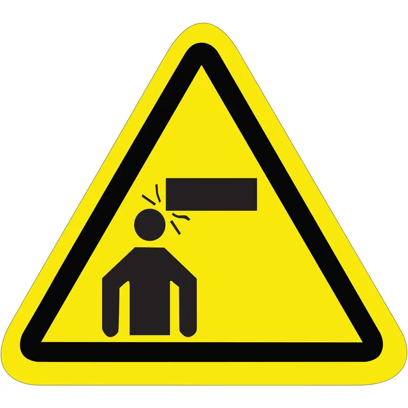 2.25" Triangle - Low Clearance Durable Safety Label (DSL502) Roll Of 25