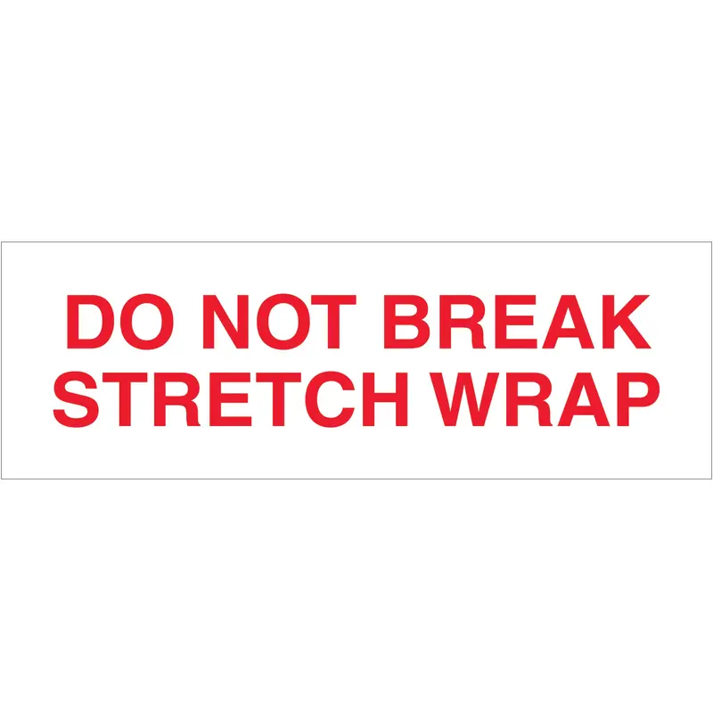 2" x 110 yds. - "Do Not Break Stretch Wrap" (6 Pack) Tape Logic Messaged Carton Sealing Tape (T902P086PK) Case Of 6