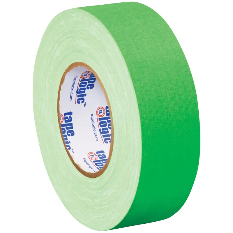 2" x 50 yds. Fluorescent Green Tape Logic 11 Mil Gaffers Tape (T9874FG) Case Of 24